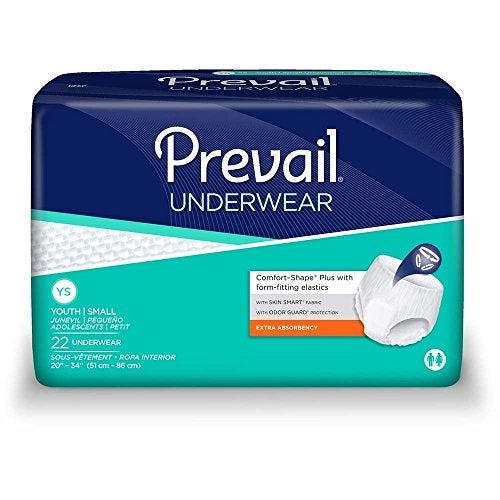 Prevail Underwear Extra Absorbency YouthSmall Case88 422S